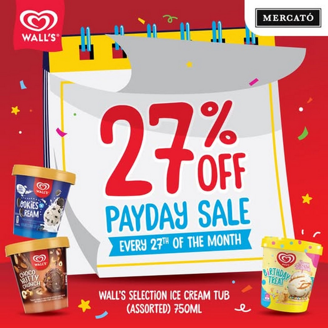 Mercato-Malaysia-27-OFF-WALLS-Ice-Cream-Promotion 27 October 2026 onwards: Mercato Malaysia 27% OFF WALL’S Ice Cream Promotion – Enjoy Sweet Savings on Your Favourite Frozen Treats