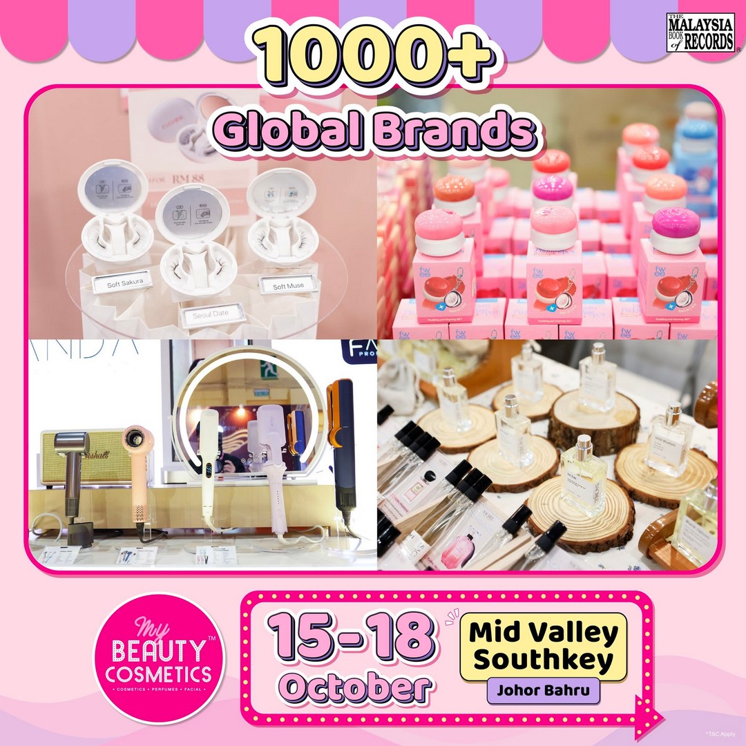 My-Beauty-Cosmetics-Johor-Bahru-Beauty-Expo-Sale-12 15-18 October 2026: My Beauty & Cosmetics: Johor Bahru Beauty Expo Sale with Deals from RM1, Up to 90% OFF, Daily Happy Hour and RM1 Million in Gift Redemptions at Mid Valley Southkey