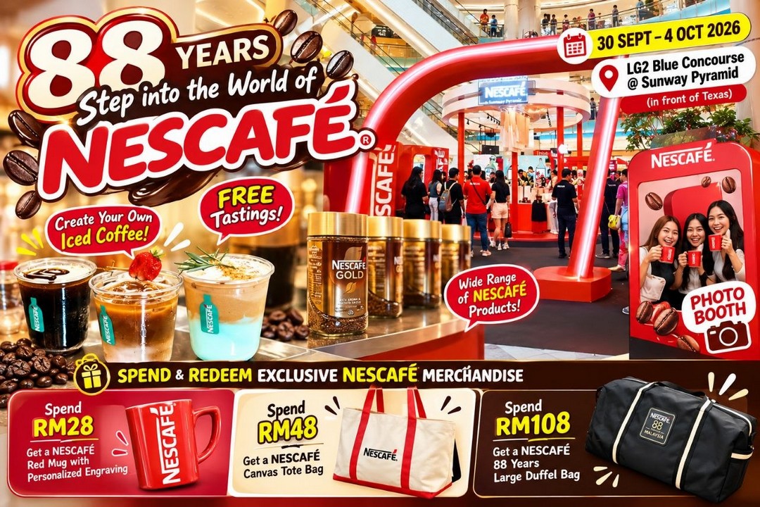 NESCAFE-International-Coffee-Month-Promotion 30 September-4 October 2026: NESCAFÉ: International Coffee Month Promotion with Free Tastings, Interactive Activities and Exclusive Gifts at Sunway Pyramid