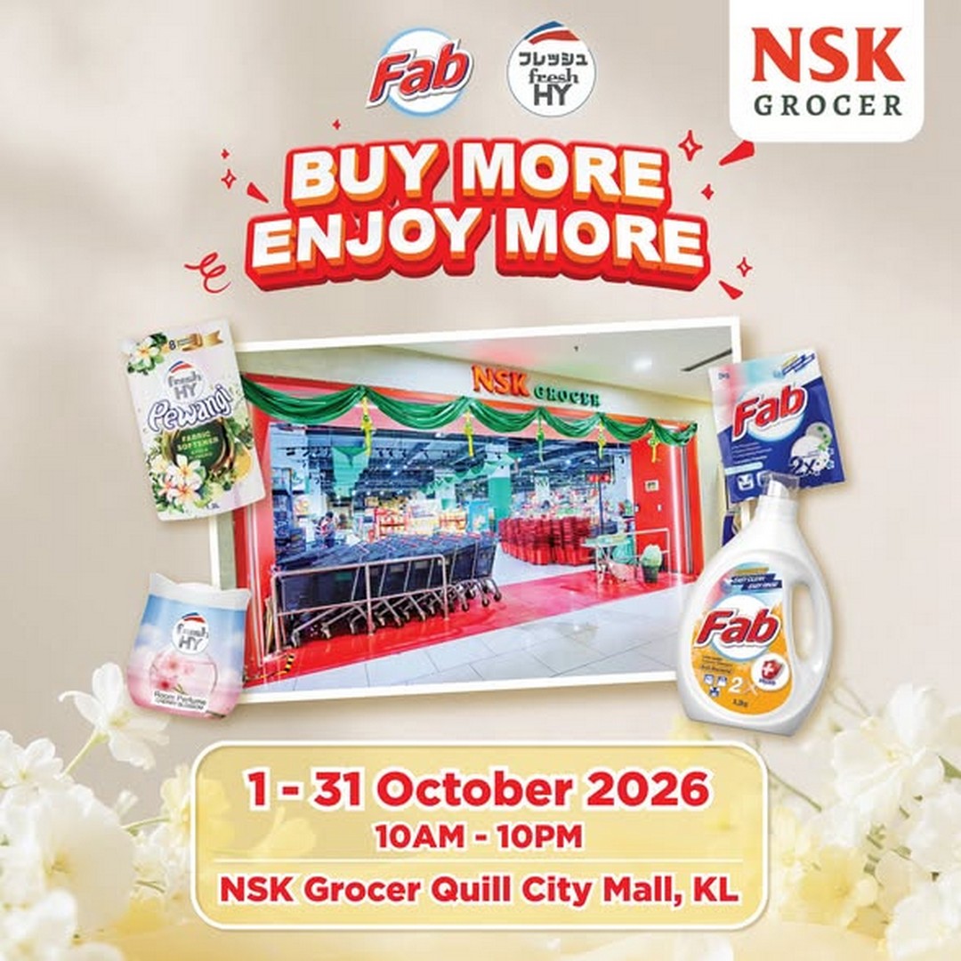 NSK-Grocer-Fab-×-Fresh-HY-Roadshow-Sale 1-31 October 2026: NSK Grocer: Fab × Fresh HY Roadshow Sale & Promotion with Free Gifts and Ring-Toss Prizes at Quill City Mall, KL