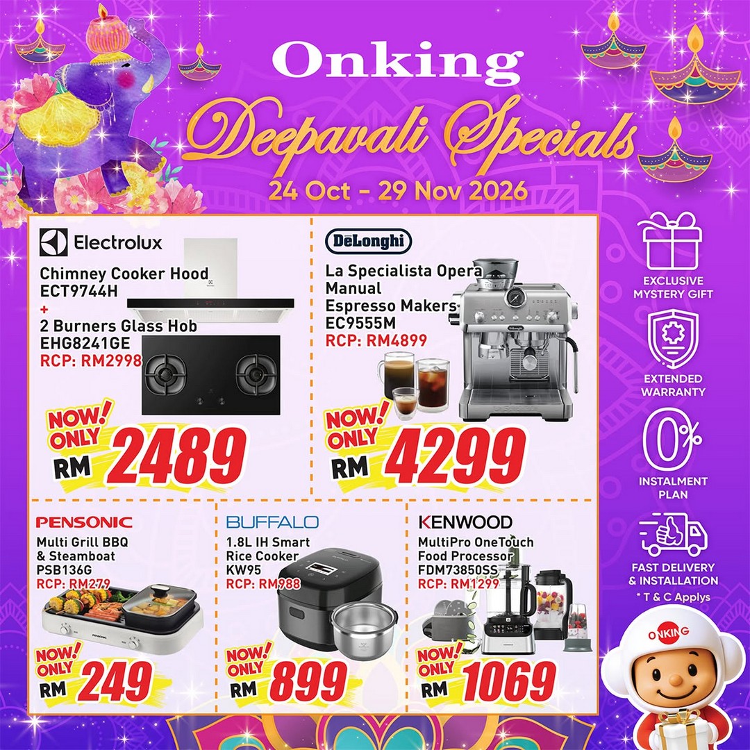 Onking-Malaysia-Deepavali-Special-31st-Anniversary-Extravaganza-5 24 October–29 November 2026: Onking Malaysia Deepavali Special & 31st Anniversary Extravaganza Sale – Up to 50% Off Home Appliances, Air-Conditioners and Entertainment Systems