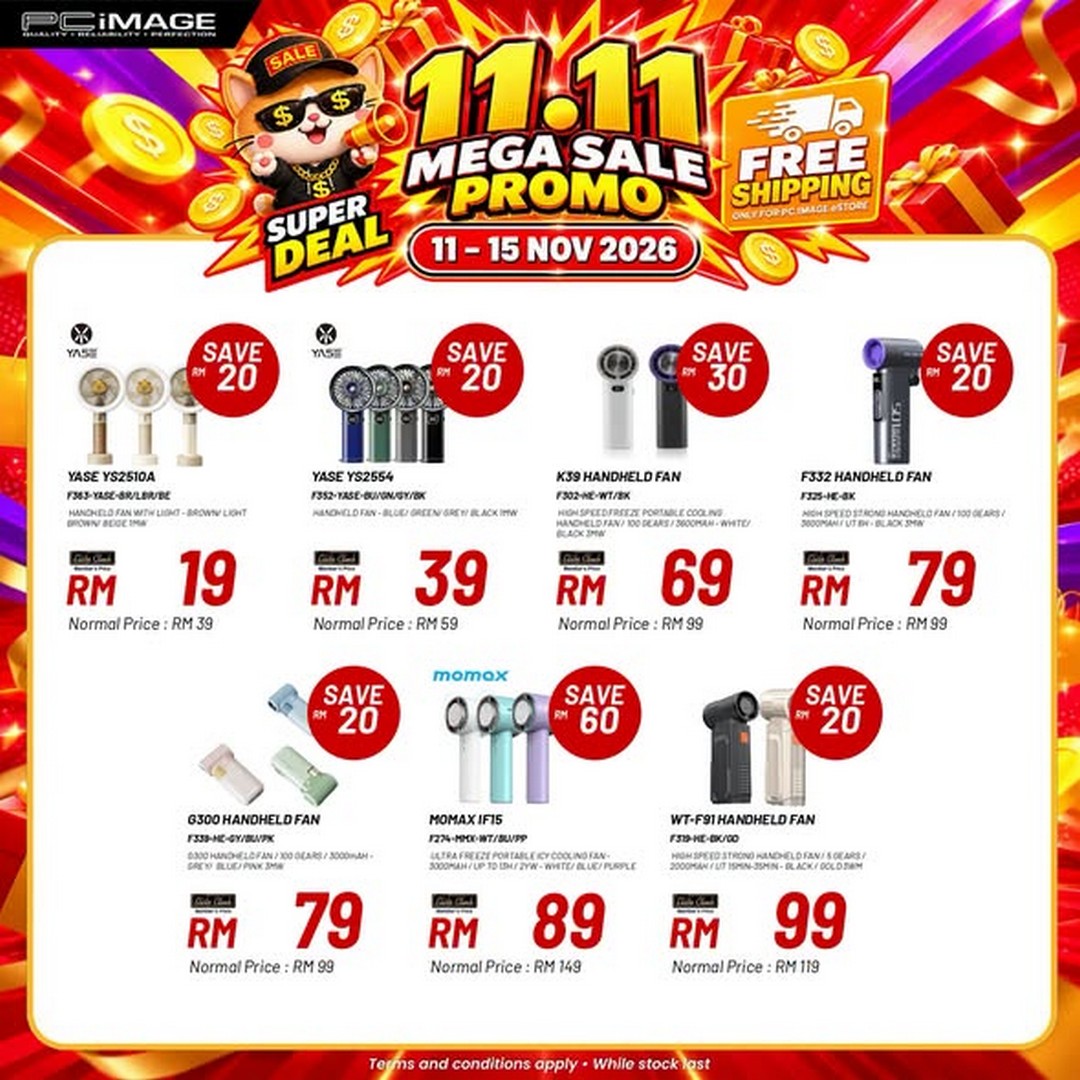 PC-Image-11.11-Mega-Sale-Promotion-Malaysia-1 11–15 November 2026: PC Image 11.11 Mega Sale Promotion Malaysia – Deals from RM10 with Free Shipping on the Official eStore