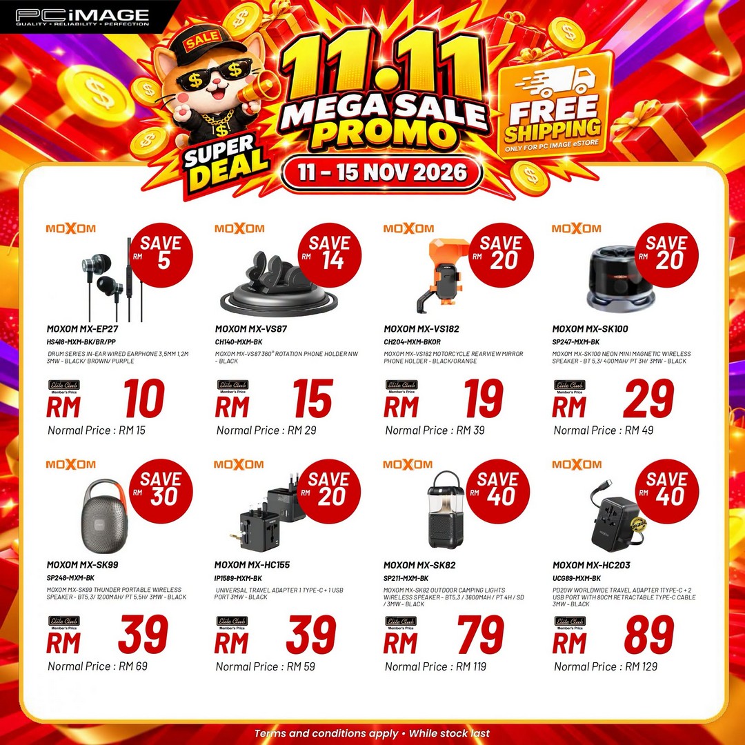 PC-Image-11.11-Mega-Sale-Promotion-Malaysia-11 11–15 November 2026: PC Image 11.11 Mega Sale Promotion Malaysia – Deals from RM10 with Free Shipping on the Official eStore