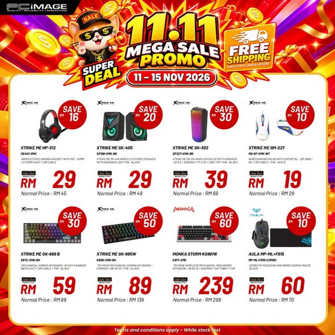 PC-Image-11.11-Mega-Sale-Promotion-Malaysia-2 11–15 November 2026: PC Image 11.11 Mega Sale Promotion Malaysia – Deals from RM10 with Free Shipping on the Official eStore