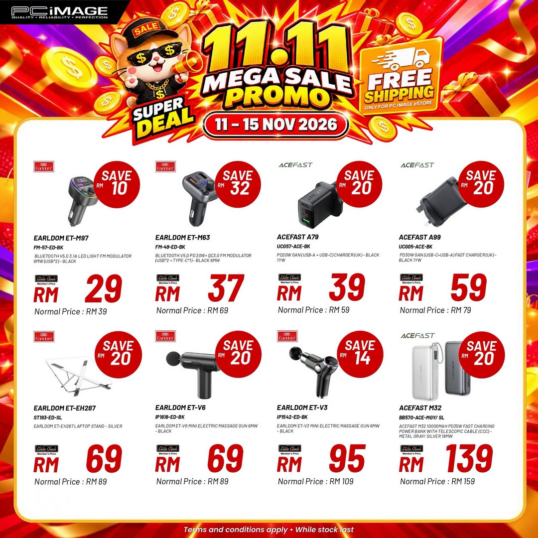 PC-Image-11.11-Mega-Sale-Promotion-Malaysia-7 11–15 November 2026: PC Image 11.11 Mega Sale Promotion Malaysia – Deals from RM10 with Free Shipping on the Official eStore