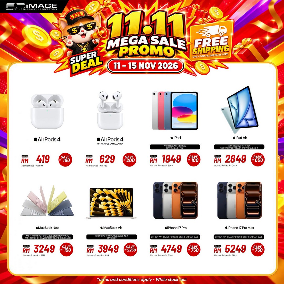 PC-Image-11.11-Mega-Sale-Promotion-Save-Up-to-RM3800-4 11–15 November 2026: PC Image 11.11 Mega Sale Promotion, Save Up to RM3,800 with Free Shipping on the eStore
