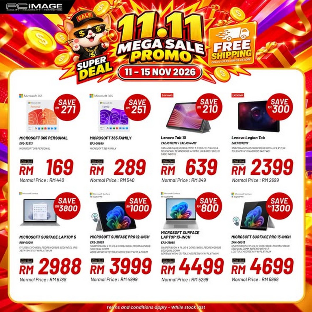 PC-Image-11.11-Mega-Sale-Promotion-Save-Up-to-RM3800 11–15 November 2026: PC Image 11.11 Mega Sale Promotion, Save Up to RM3,800 with Free Shipping on the eStore