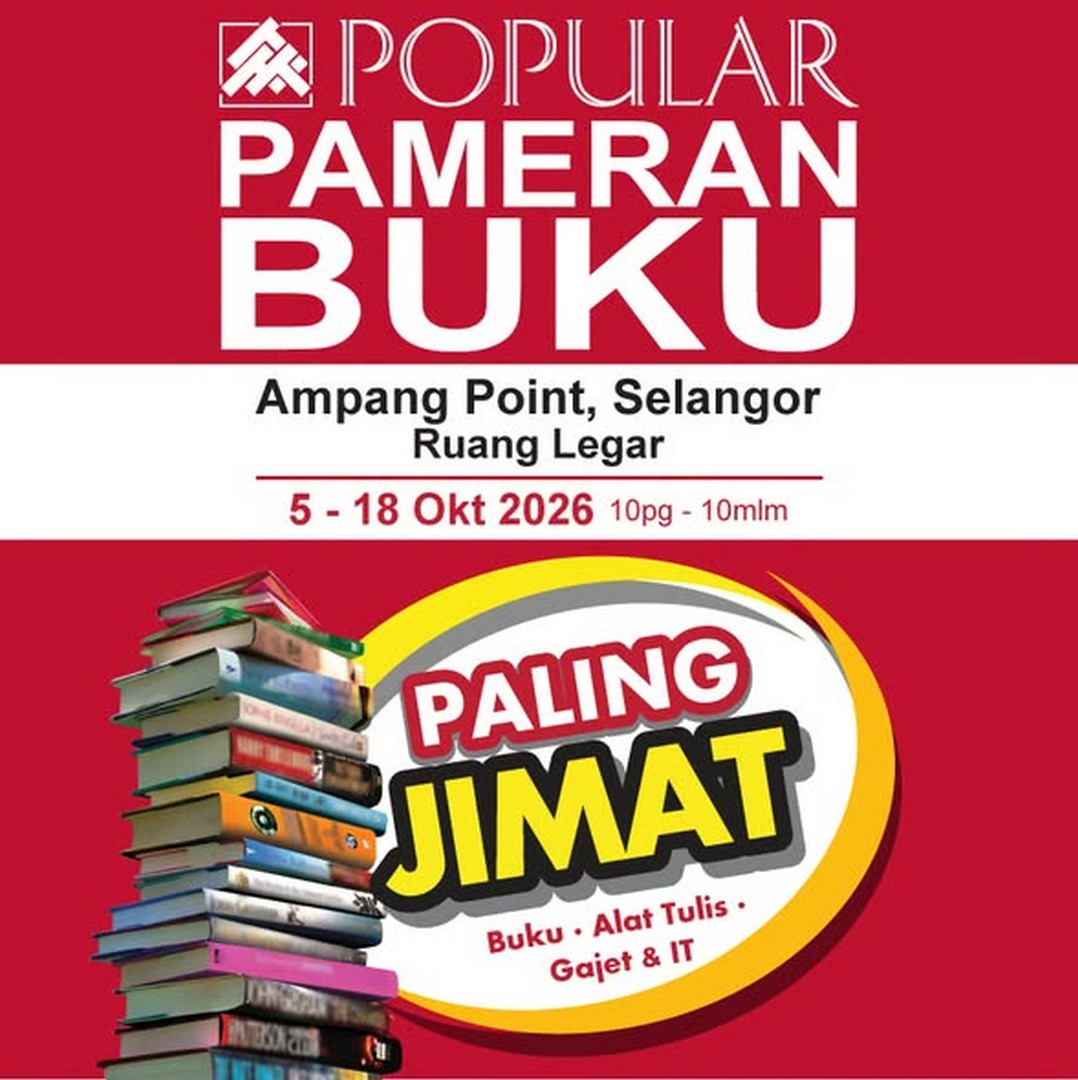 POPULAR-Ampang-Point-Book-Sale-and-Promotion-with-Up-to-79 5-19 October 2026: POPULAR Ampang Point: Book Sale and Promotion with Up to 79% Rebates, 20% Book Rebate and Free RM5 Voucher in Selangor