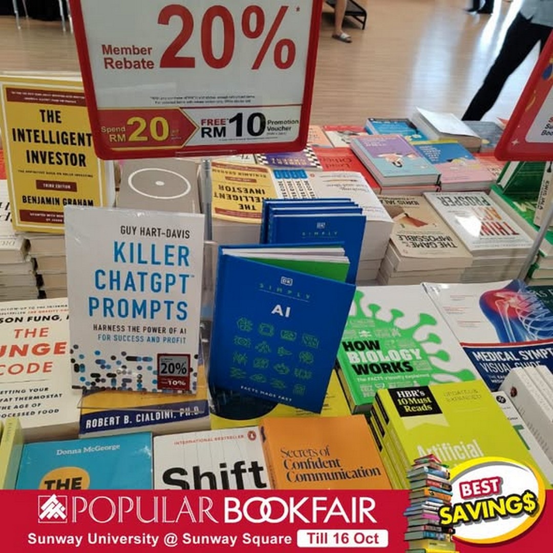 POPULAR-Book-Bookfair-Promotion-at-Sunway-University-1 12-16 October 2026: POPULAR Book: Bookfair Promotion at Sunway University, Sunway Square with 20% Member Rebate, RM10 Promotion Vouchers and Free Exclusive Gifts