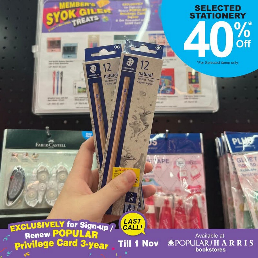 POPULAR-Book-Malaysia-Members-Syok-Giler-Promotion-14 30 October–1 November 2026: POPULAR Book Malaysia Members' Syok Giler Promotion – Enjoy 30% OFF Regular-Priced Books & 40% OFF Selected Stationery at All POPULAR and HARRIS Bookstores
