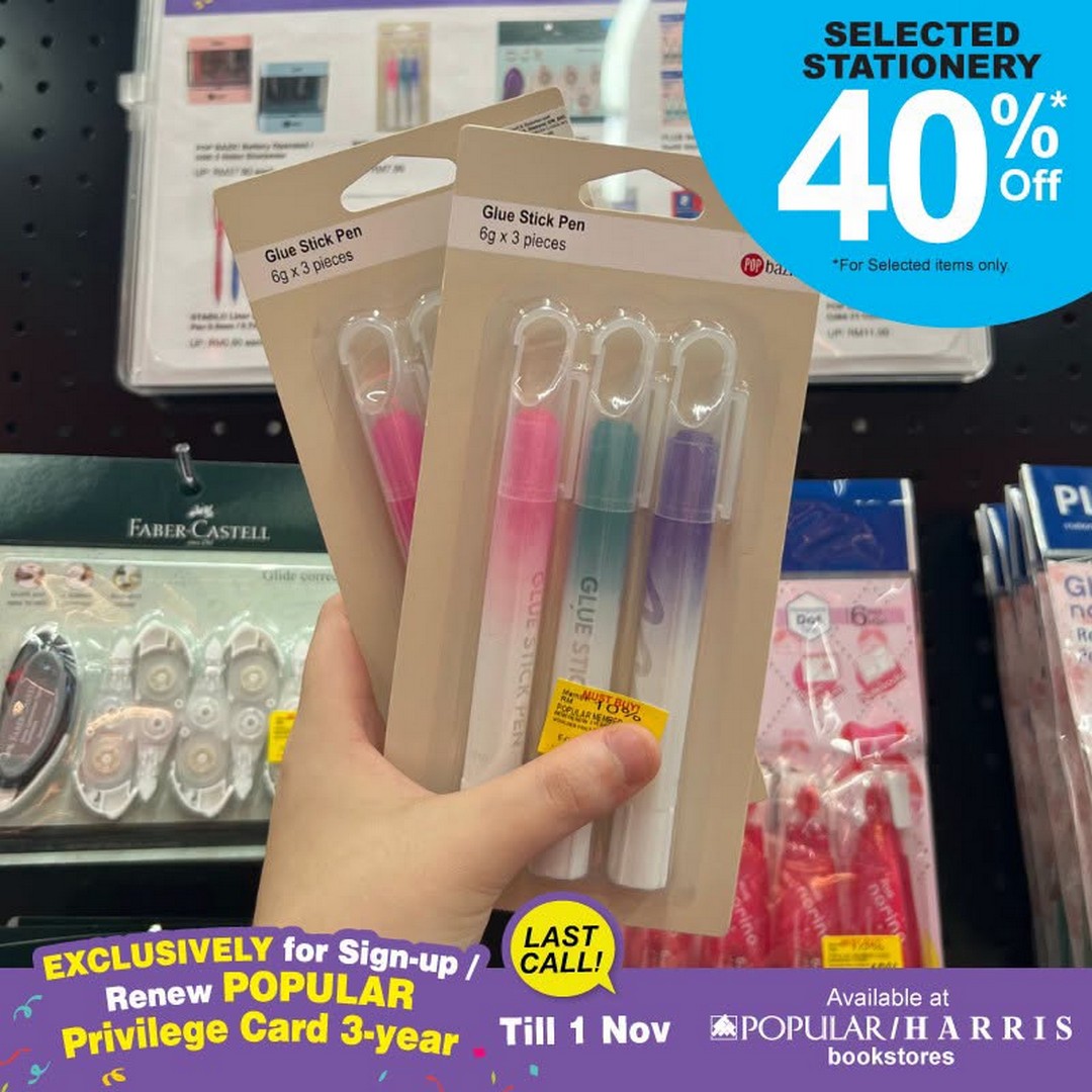 POPULAR-Book-Malaysia-Members-Syok-Giler-Promotion-18 30 October–1 November 2026: POPULAR Book Malaysia Members' Syok Giler Promotion – Enjoy 30% OFF Regular-Priced Books & 40% OFF Selected Stationery at All POPULAR and HARRIS Bookstores