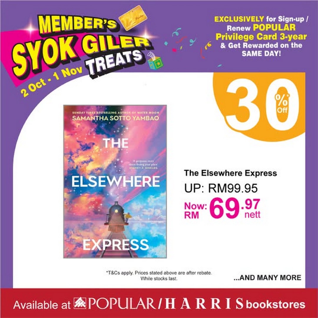POPULAR-Bookstore-Malaysia-Get-30-OFF-Regular-Priced-English-3 Now Till 1 November 2026: POPULAR Bookstore Malaysia: Get 30% OFF Regular-Priced English Books with a 3-Year Privilege Card and 40% OFF Selected Stationery at POPULAR and HARRIS Bookstores