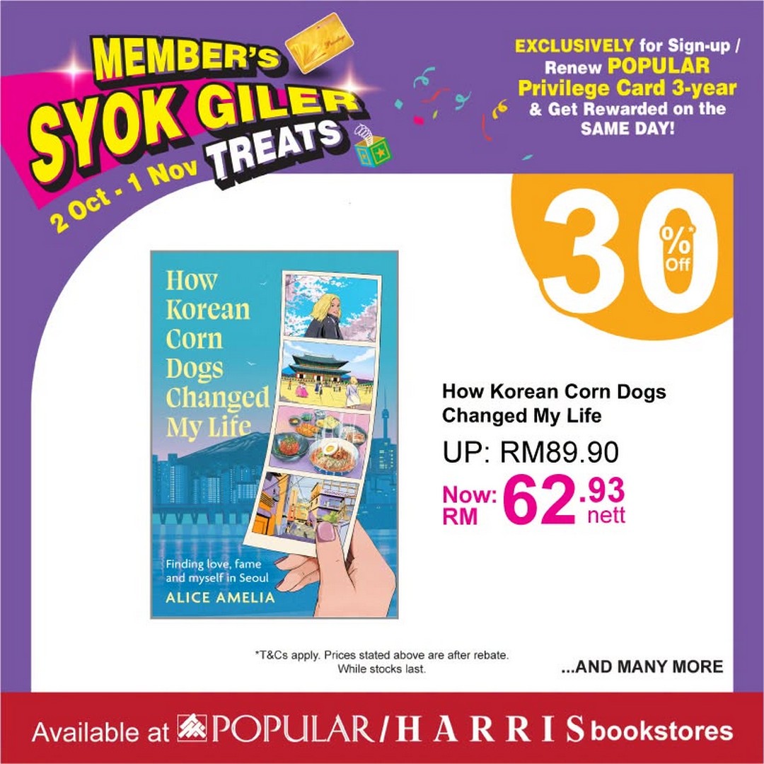 POPULAR-Bookstore-Malaysia-Get-30-OFF-Regular-Priced-English-5 Now Till 1 November 2026: POPULAR Bookstore Malaysia: Get 30% OFF Regular-Priced English Books with a 3-Year Privilege Card and 40% OFF Selected Stationery at POPULAR and HARRIS Bookstores