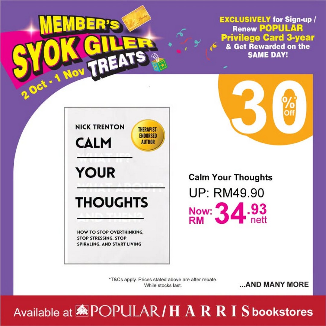POPULAR-Bookstore-Malaysia-Get-30-OFF-Regular-Priced-English-8 Now Till 1 November 2026: POPULAR Bookstore Malaysia: Get 30% OFF Regular-Priced English Books with a 3-Year Privilege Card and 40% OFF Selected Stationery at POPULAR and HARRIS Bookstores