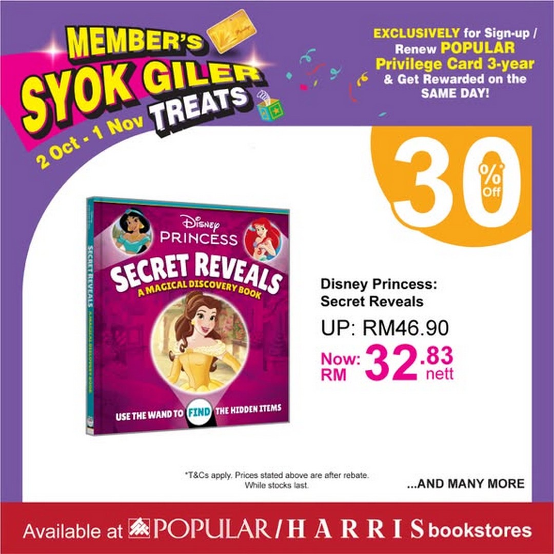 POPULAR-Bookstore-Malaysia-Get-30-OFF-Regular-Priced-English Now Till 1 November 2026: POPULAR Bookstore Malaysia: Get 30% OFF Regular-Priced English Books with a 3-Year Privilege Card and 40% OFF Selected Stationery at POPULAR and HARRIS Bookstores