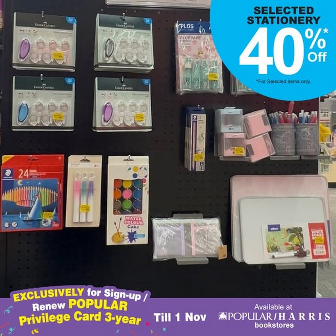 POPULAR-Bookstore-Members-Syok-Giler-Treats-Promotion-1 Now till 1 November 2026: POPULAR Bookstore: Member’s Syok Giler Treats Promotion – Get 30% Off Regular-Priced Books and 40% Off Selected Stationery at POPULAR and HARRIS Bookstores