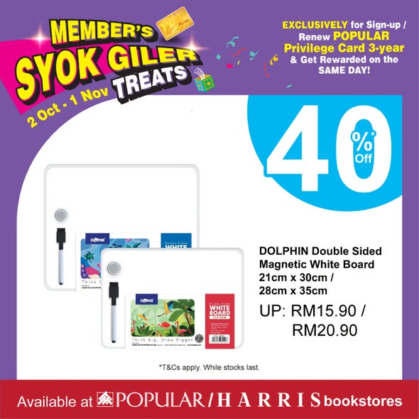 POPULAR-HARRIS-40-Off-Members-Stationery-Promotion-2 Now till 1 November 2026: POPULAR & HARRIS: 40% Off Members’ Stationery Promotion and 30% Off Books at All Bookstores