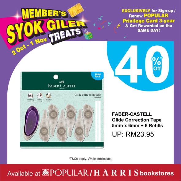 POPULAR-HARRIS-40-Off-Members-Stationery-Promotion-3 Now till 1 November 2026: POPULAR & HARRIS: 40% Off Members’ Stationery Promotion and 30% Off Books at All Bookstores