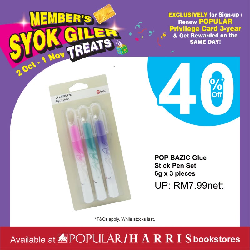 POPULAR-HARRIS-40-Off-Members-Stationery-Promotion-6 Now till 1 November 2026: POPULAR & HARRIS: 40% Off Members’ Stationery Promotion and 30% Off Books at All Bookstores