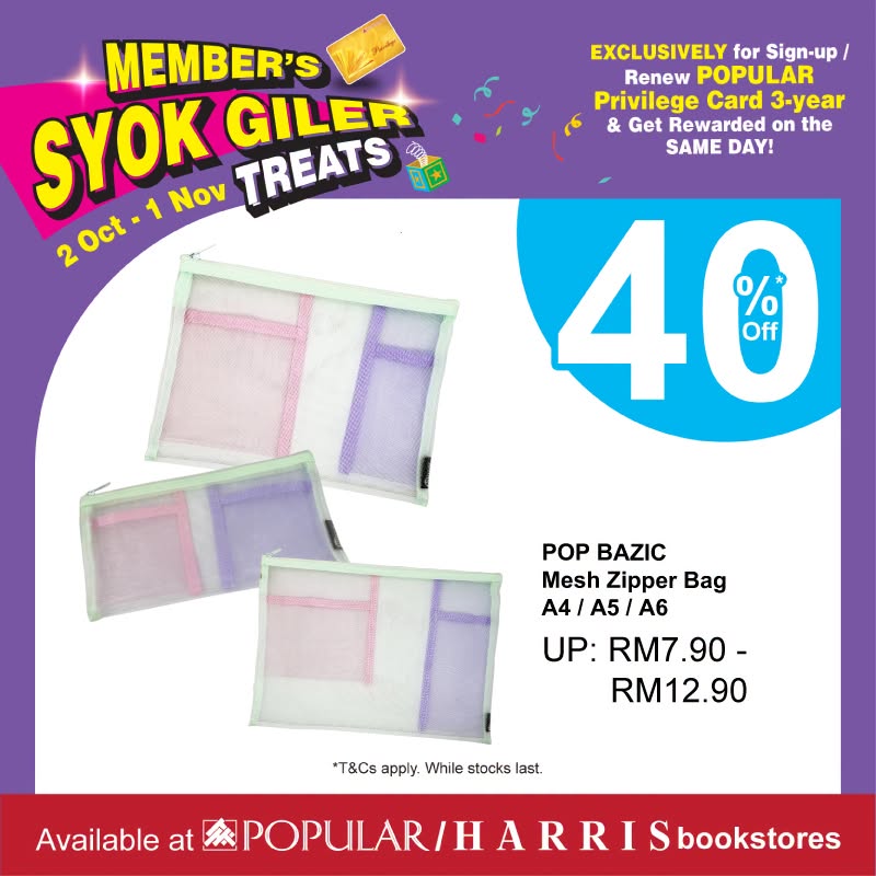 POPULAR-HARRIS-40-Off-Members-Stationery-Promotion-7 Now till 1 November 2026: POPULAR & HARRIS: 40% Off Members’ Stationery Promotion and 30% Off Books at All Bookstores