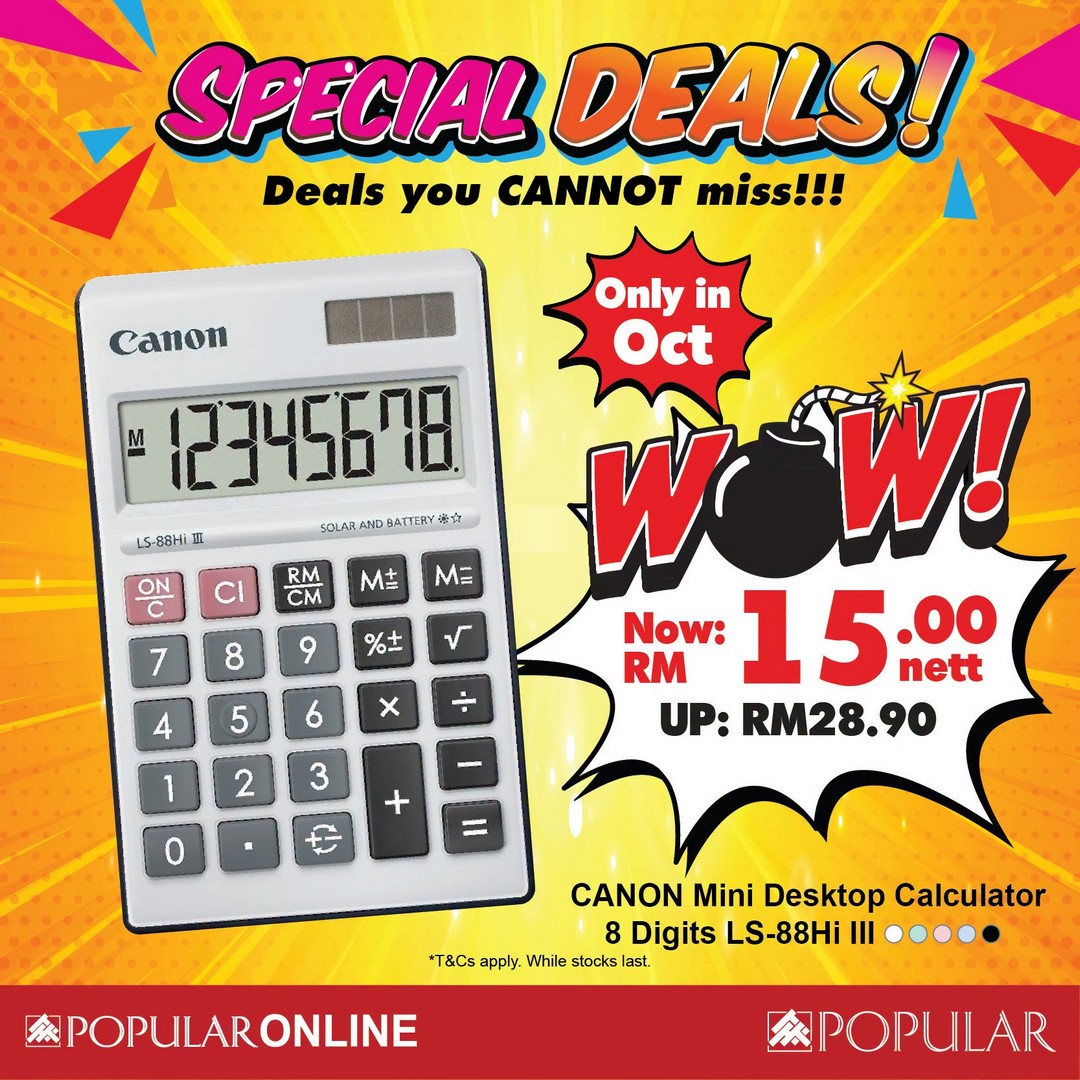 POPULAR-HARRIS-October-WOW-Deals-Sale-11 7 October 2026 onwards: POPULAR & HARRIS: October WOW Deals Sale and Promotion on Books, Stationery, Gadgets & More