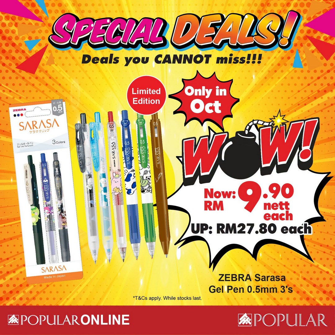 POPULAR-HARRIS-October-WOW-Deals-Sale-9 7 October 2026 onwards: POPULAR & HARRIS: October WOW Deals Sale and Promotion on Books, Stationery, Gadgets & More