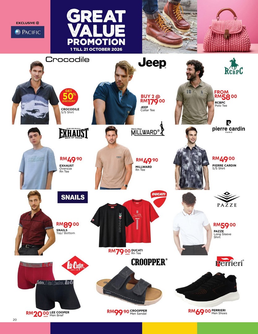 Pacific-Malaysia-Great-Value-Promotion-Up-to-80-Off-19 1-21 October 2026: Pacific Malaysia: Great Value Promotion Up to 80% Off on Fashion, Footwear, Baby Items and Home Furnishing