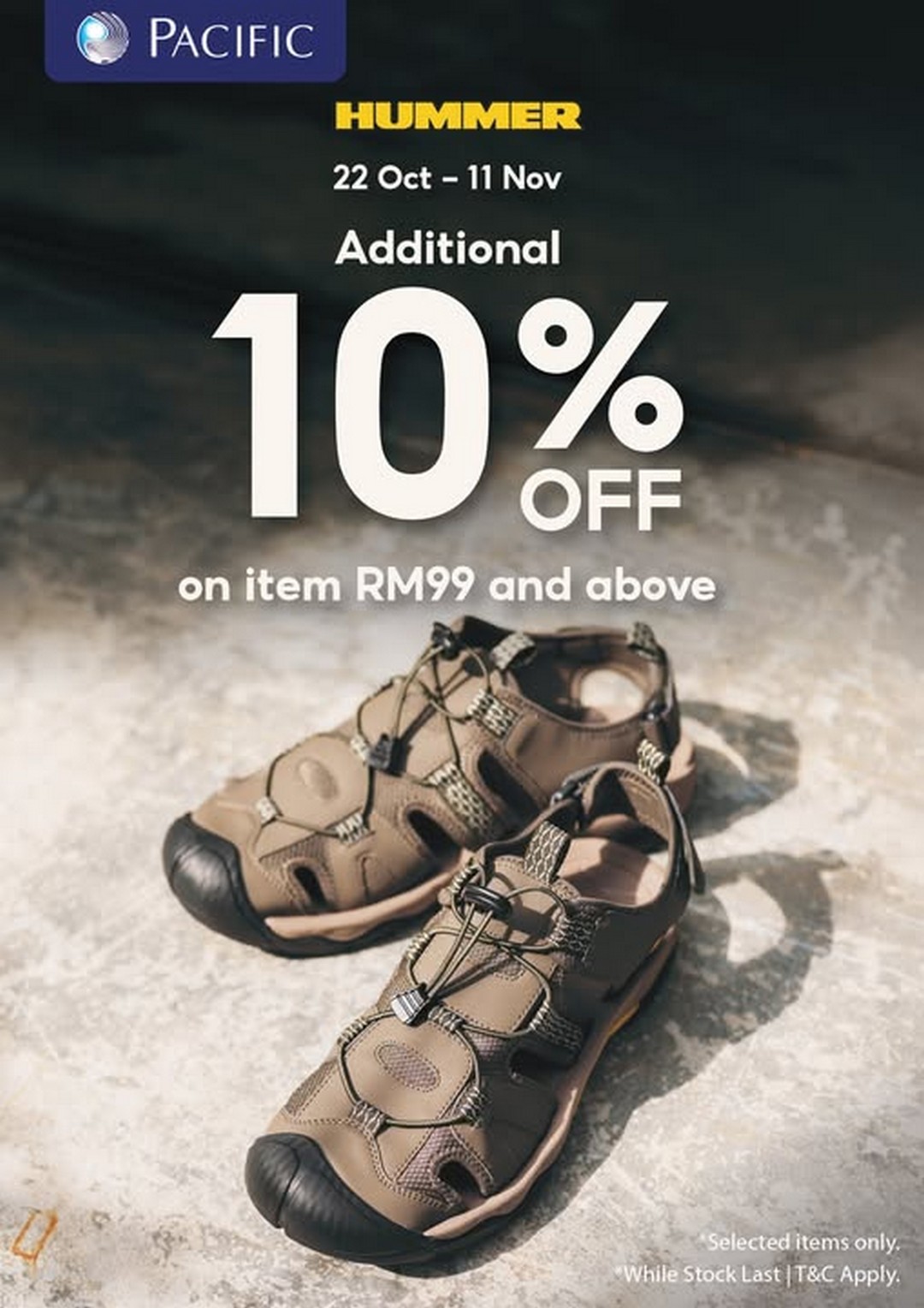 Pacific-Malaysia-Hummer-Deepavali-Promotion 22 October–11 November 2026: Pacific Malaysia Hummer Deepavali Promotion – Enjoy an Extra 10% Off Selected Items Priced at RM99 and Above at Selected Outlets