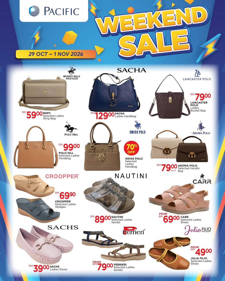 Pacific-Malaysia-Weekend-Sale-–-Shop-Groceries-5 29 October–1 November 2026: Pacific Malaysia Weekend Sale – Shop Groceries, Fashion, Shoes, Handbags and Home Essentials for Less