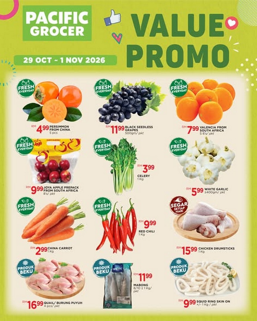 Pacific-Malaysia-Weekend-Sale-–-Shop-Groceries 29 October–1 November 2026: Pacific Malaysia Weekend Sale – Shop Groceries, Fashion, Shoes, Handbags and Home Essentials for Less