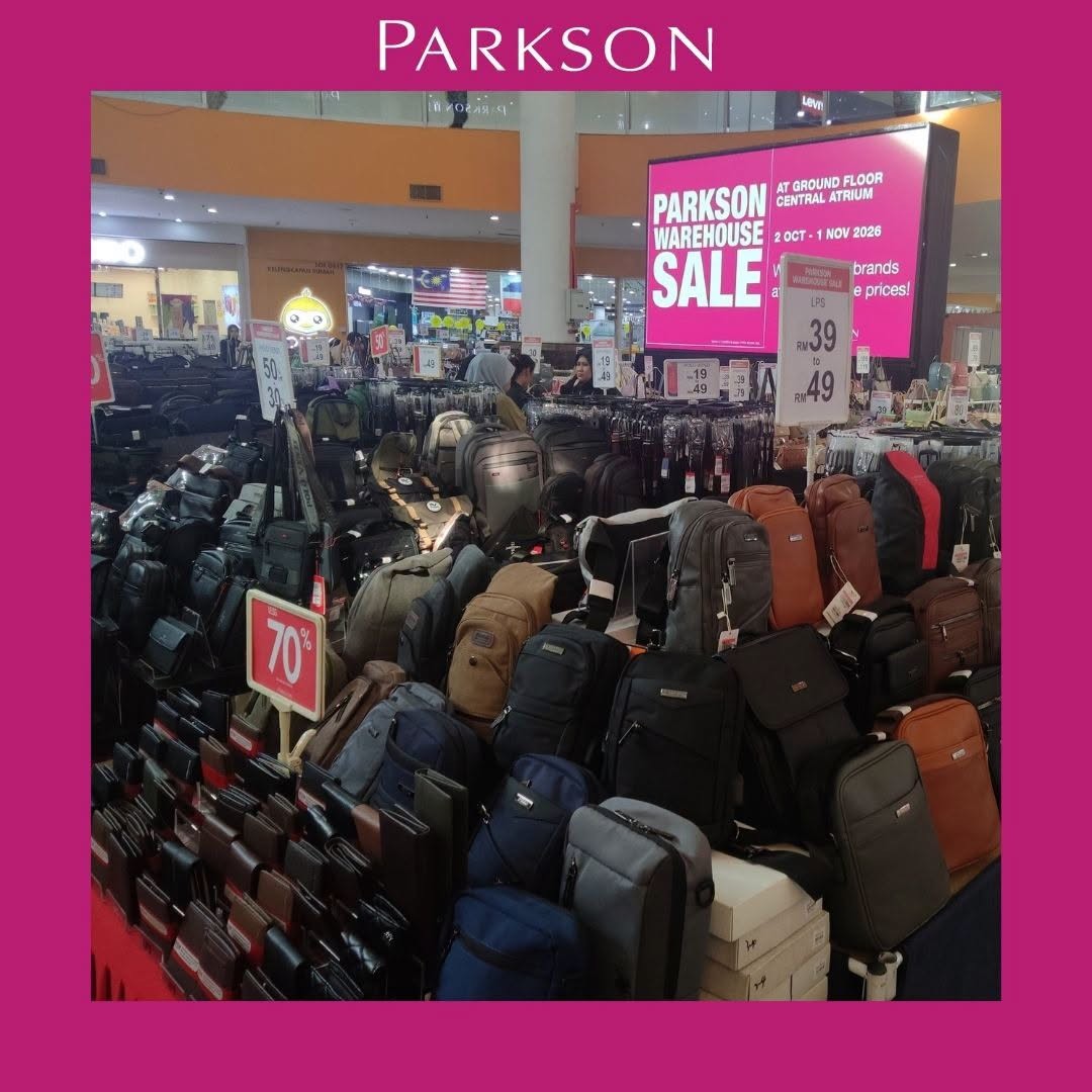 Parkson-Malaysia-Warehouse-Sale-with-Fashion-Babywear-Footwear-Home-Deals-11 7 October-1 November 2026: Parkson Malaysia: Warehouse Sale with Fashion, Babywear, Footwear & Home Deals from RM14 at 1Borneo