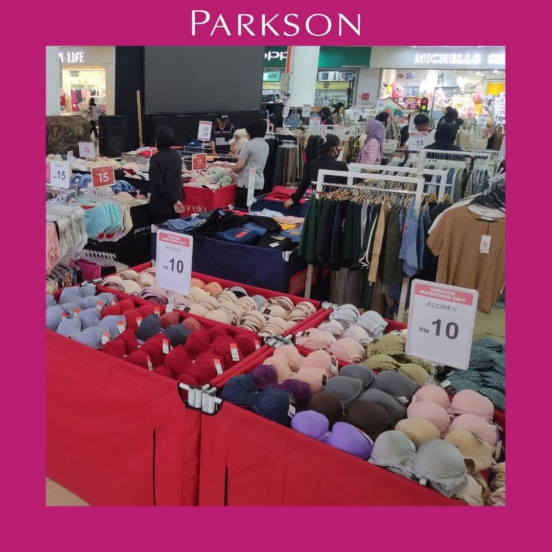 Parkson-Malaysia-Warehouse-Sale-with-Fashion-Babywear-Footwear-Home-Deals-6 7 October-1 November 2026: Parkson Malaysia: Warehouse Sale with Fashion, Babywear, Footwear & Home Deals from RM14 at 1Borneo