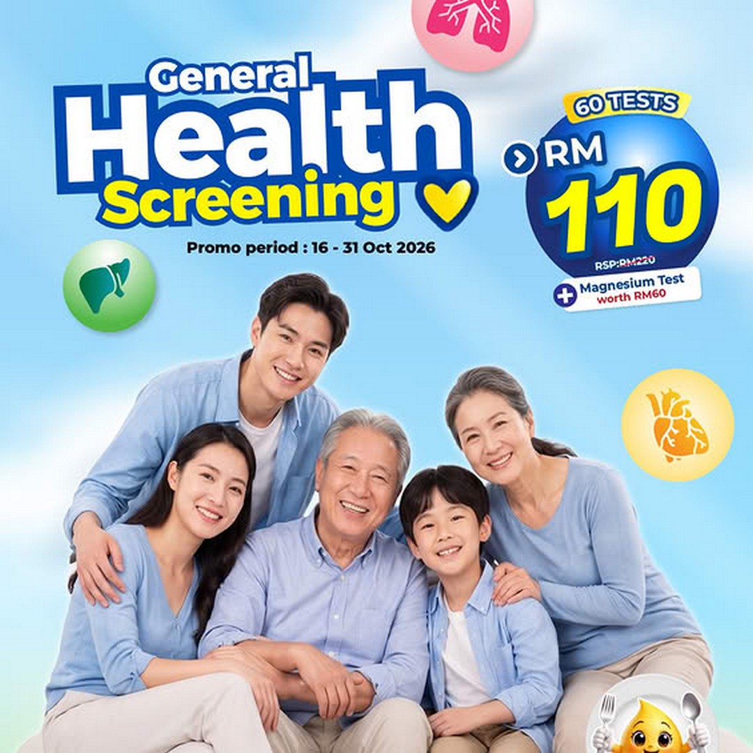 Pathlab-Malaysia-General-Health-Screening-Promotion 16-31 October 2026: Pathlab Malaysia: General Health Screening Promotion – 60 Tests for RM110, Save 50% and Enjoy Special Add-On Test Packages