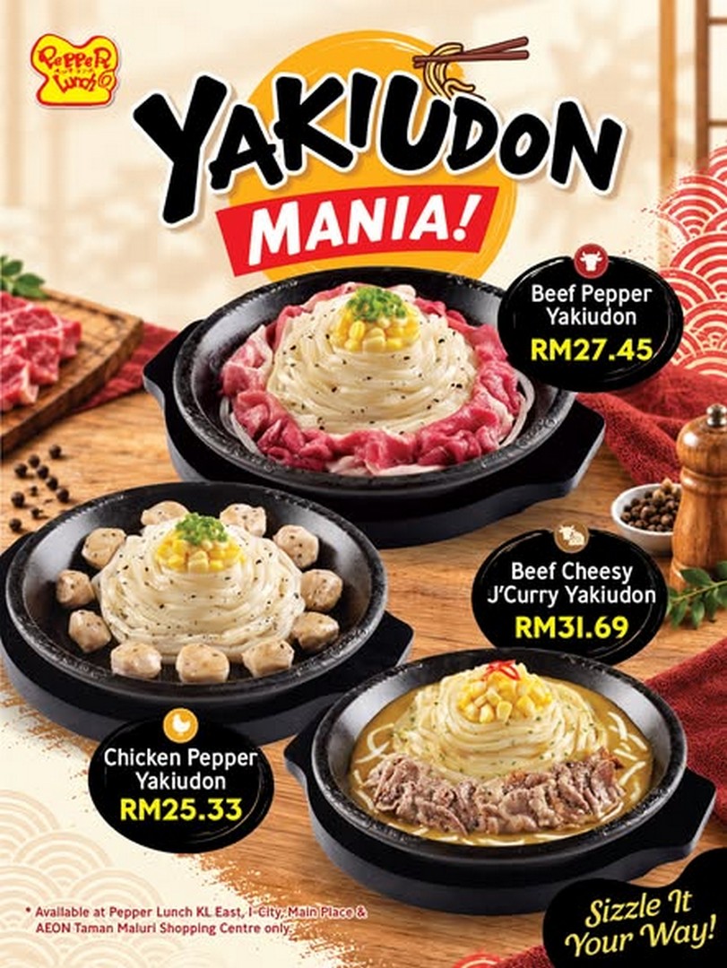 Pepper-Lunch-Malaysia-Yakiudon-Mania-Promotion-Featuring-Beef 12 October 2026 Onwards: Pepper Lunch Malaysia: Yakiudon Mania Promotion Featuring Beef Pepper Yakiudon, Chicken Pepper Yakiudon and Beef Cheesy J’Curry Yakiudon at Selected Outlets