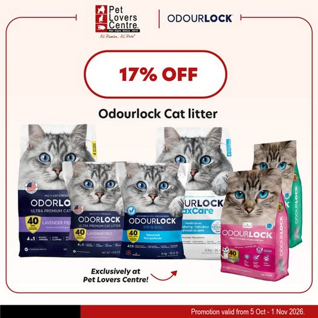 Pet-Lovers-Centre-Malaysia-–-OdourLock-Clumping-Sand-Promotion 19 October 2026 onwards: Pet Lovers Centre Malaysia – OdourLock Clumping Sand Promotion with Up to 17% Off 6kg Cat Litter for a Cleaner and Fresher Home