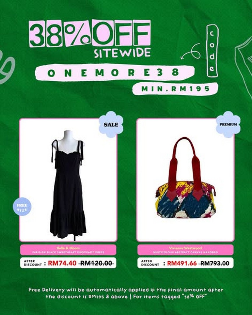 Refash-Malaysia-Enjoy-38-OFF-Sitewide-with-Promo-Code-1 15 October 2026 Onwards: Refash Malaysia: Enjoy 38% OFF Sitewide with Promo Code ONEMORE38 and Free Delivery on Preloved Fashion Finds
