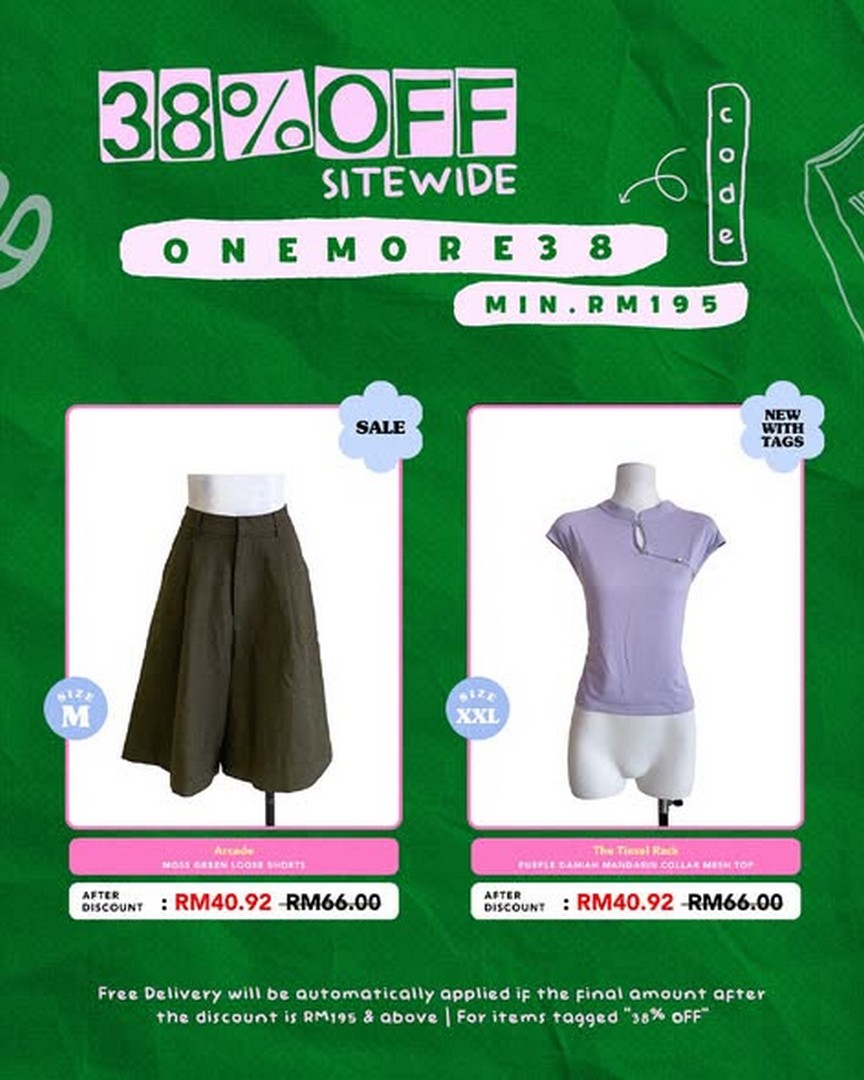 Refash-Malaysia-Enjoy-38-OFF-Sitewide-with-Promo-Code-2 15 October 2026 Onwards: Refash Malaysia: Enjoy 38% OFF Sitewide with Promo Code ONEMORE38 and Free Delivery on Preloved Fashion Finds