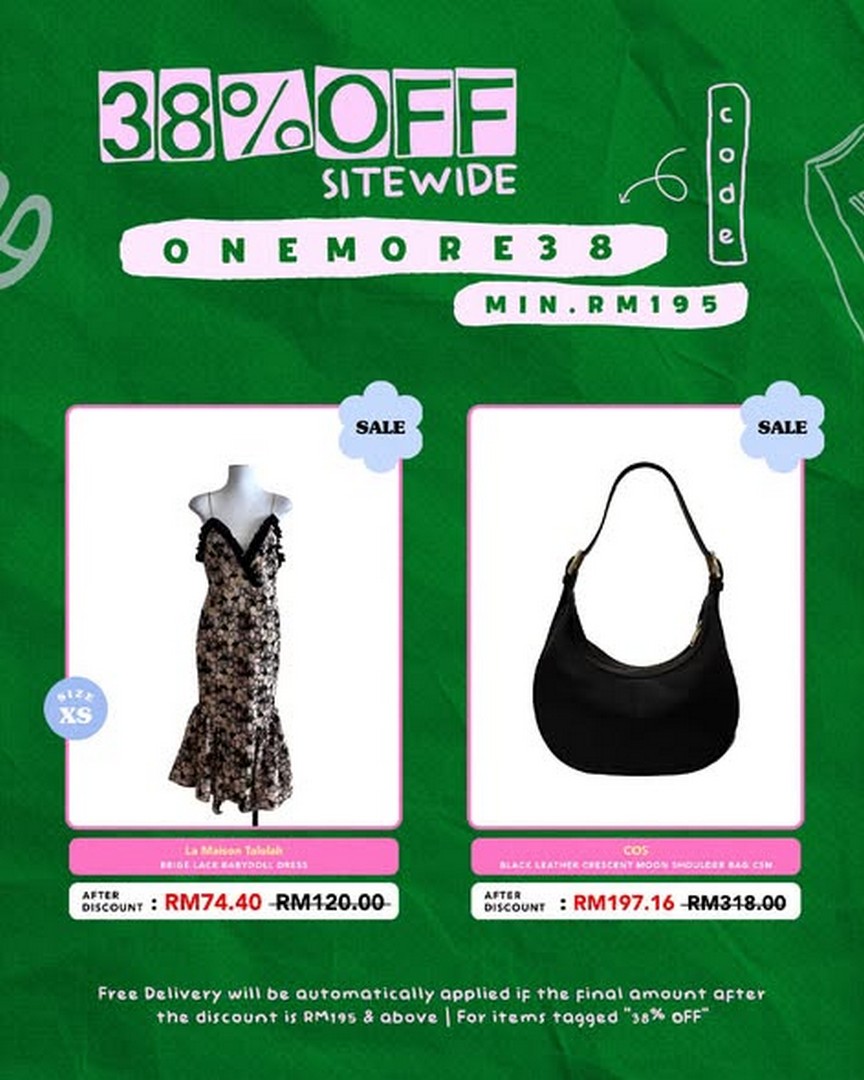 Refash-Malaysia-Enjoy-38-OFF-Sitewide-with-Promo-Code-3 15 October 2026 Onwards: Refash Malaysia: Enjoy 38% OFF Sitewide with Promo Code ONEMORE38 and Free Delivery on Preloved Fashion Finds