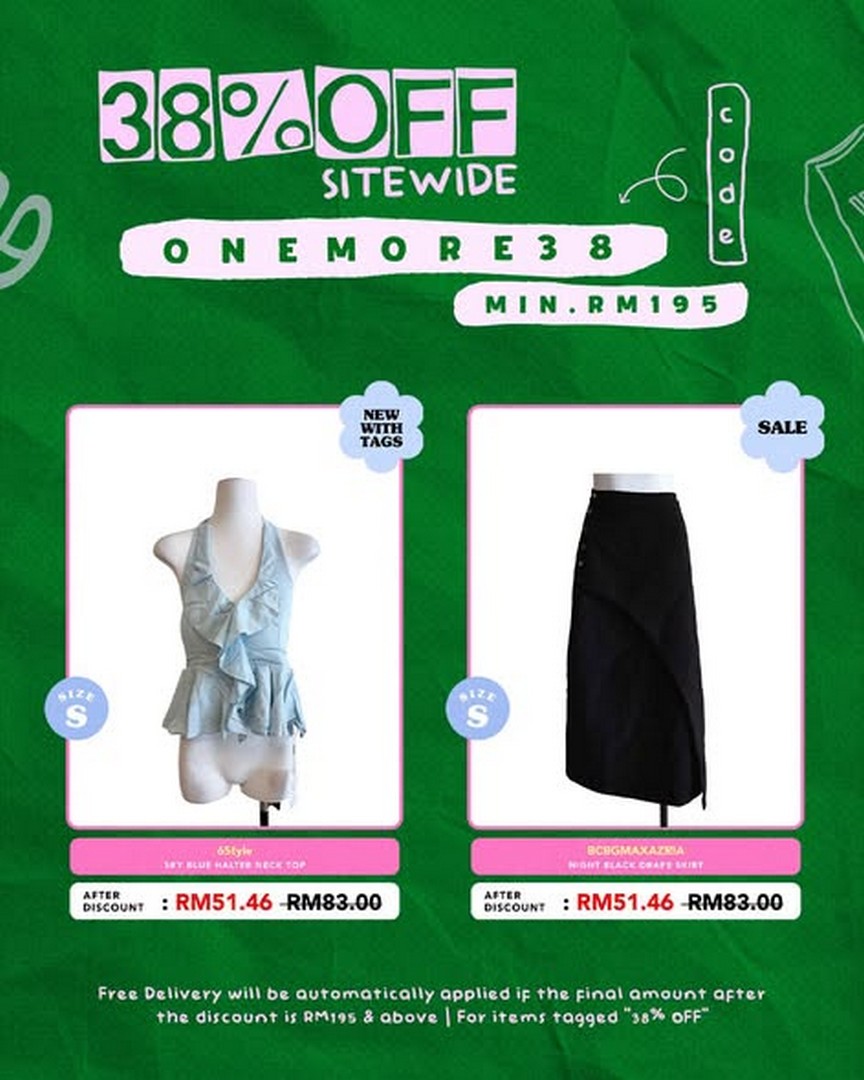 Refash-Malaysia-Enjoy-38-OFF-Sitewide-with-Promo-Code-4 15 October 2026 Onwards: Refash Malaysia: Enjoy 38% OFF Sitewide with Promo Code ONEMORE38 and Free Delivery on Preloved Fashion Finds