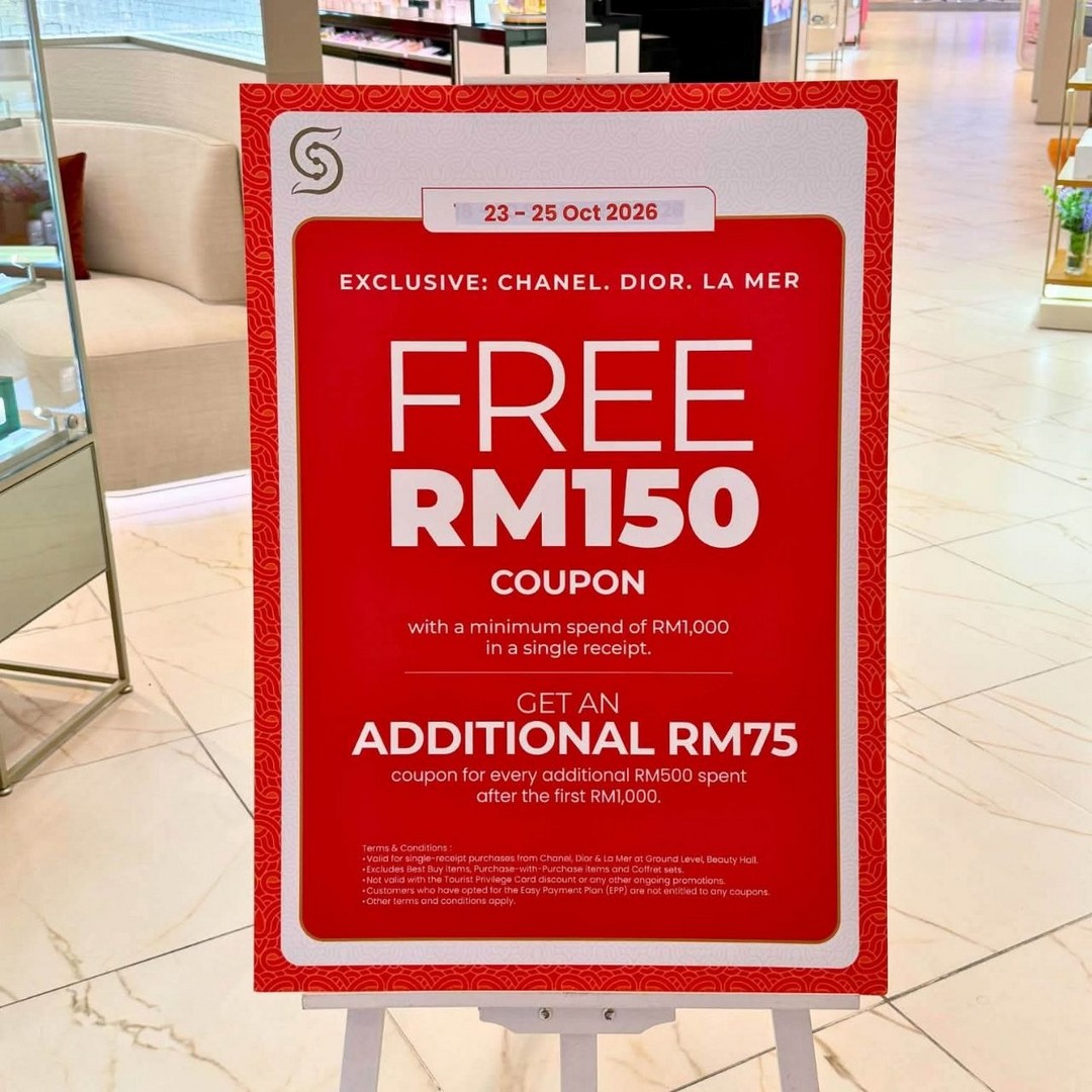 SEIBU-The-Exchange-TRX-Beauty-Shopping-Promotion-2 23–25 October 2026: SEIBU The Exchange TRX Beauty Shopping Promotion – Enjoy Up to RM150 Coupons and Extra RM75 Rewards When Shopping CHANEL, DIOR and LA MER in Kuala Lumpur