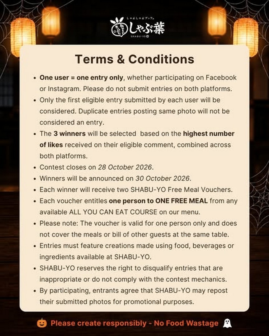 SHABU-YO-Spooky-Food-Creation-Contest-with-2-Free-Meal-1 Now till 28 October 2026: SHABU-YO: Spooky Food Creation Contest with 2 Free Meal Vouchers to Win