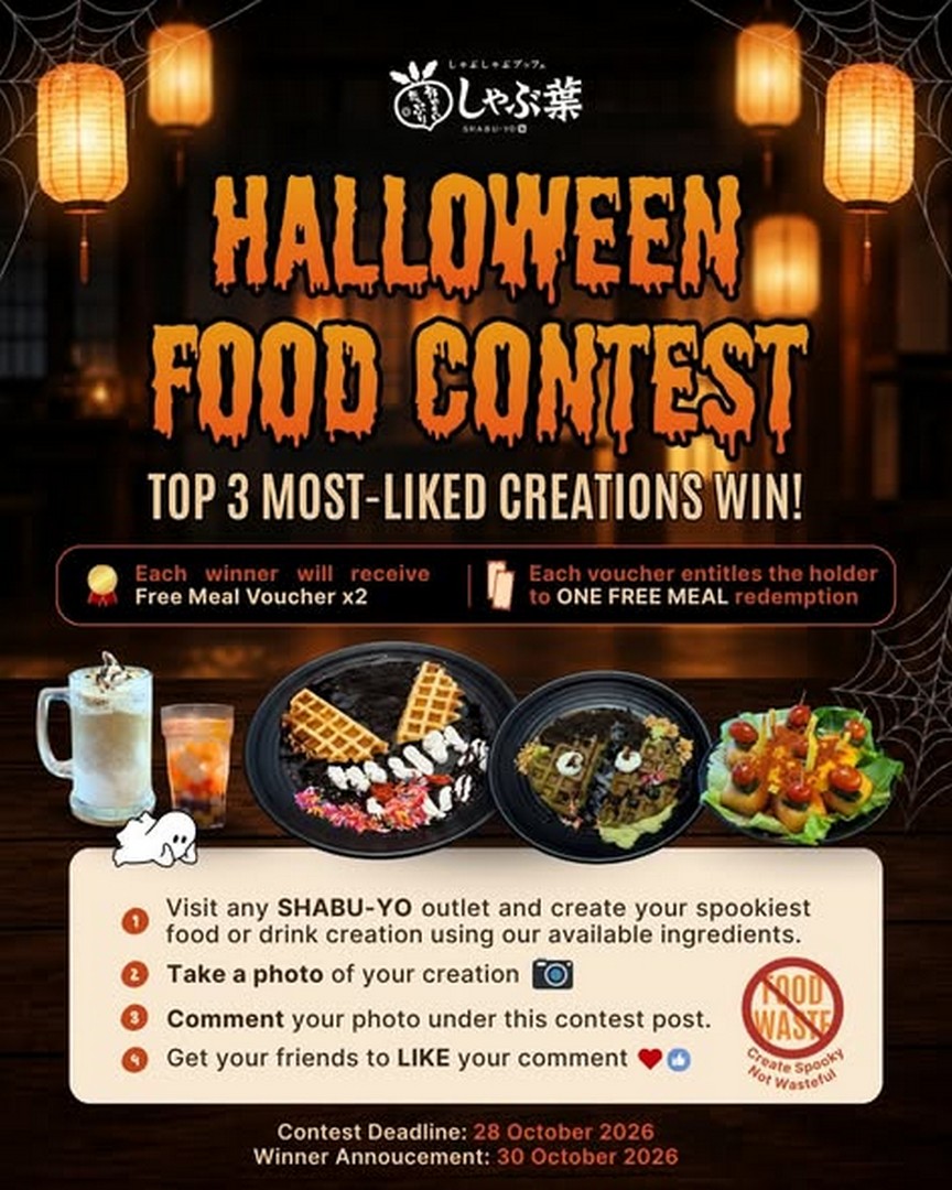 SHABU-YO-Spooky-Food-Creation-Contest-with-2-Free-Meal Now till 28 October 2026: SHABU-YO: Spooky Food Creation Contest with 2 Free Meal Vouchers to Win