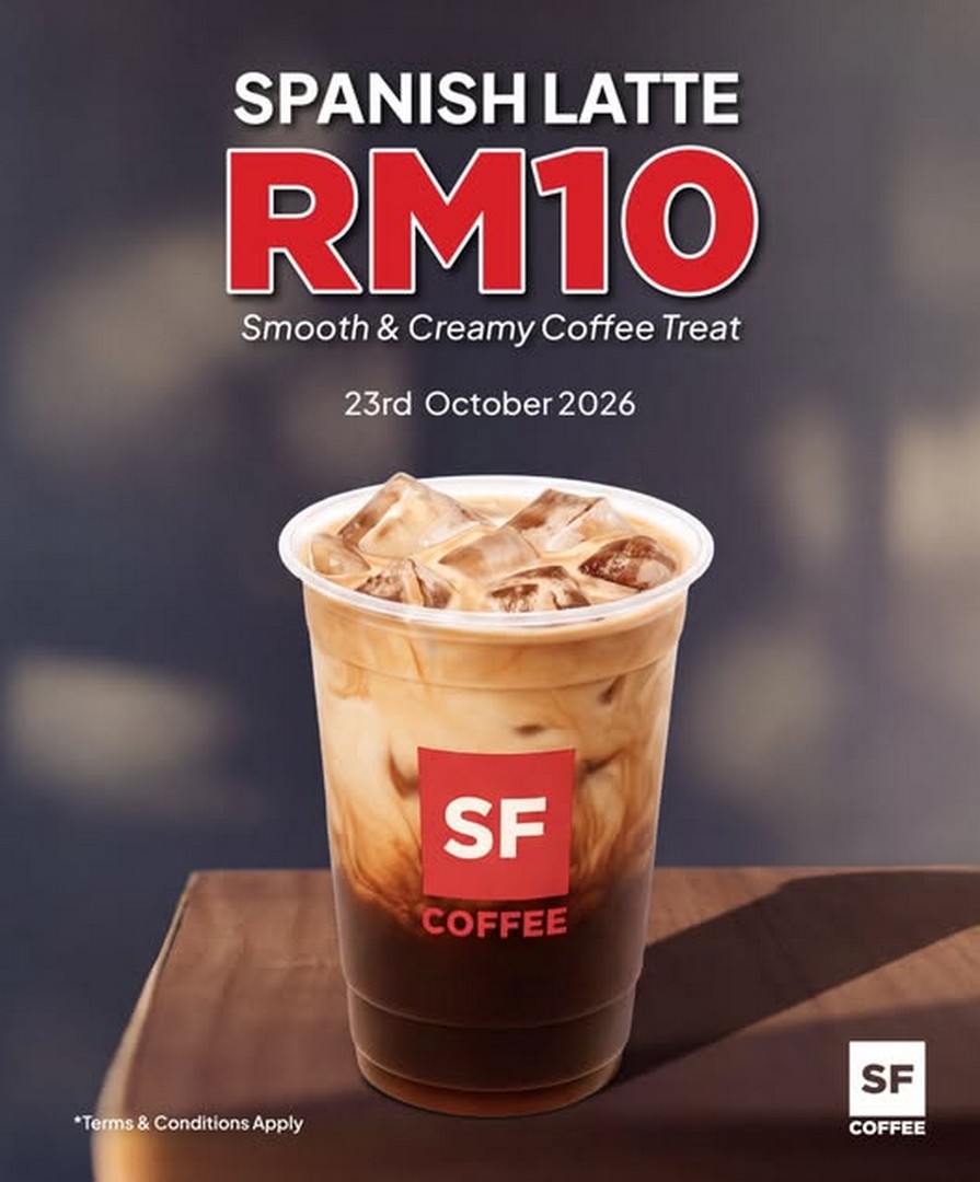 San-Francisco-Coffee-Spanish-Latte-Day-Promotion 23 October 2026: San Francisco Coffee Spanish Latte Day Promotion – Enjoy a Regular Spanish Latte for Just RM10 at Participating Outlets in Malaysia