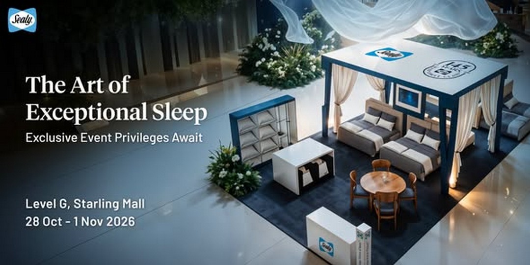 Sealy-Malaysia-Mattress-Promotion-at-The-Starling-Level-G 28 October–1 November 2026: Sealy Malaysia Mattress Promotion at The Starling, Level G, Near Rakuzen, 10am–10pm
