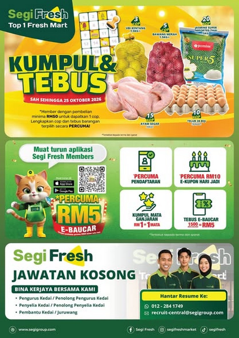 Segi-Fresh-Opening-Promotion-at-Segi-Fresh-Top-1-Fresh-Mart-3 12-18 October 2026: Segi Fresh: Opening Promotion at Segi Fresh Top 1 Fresh Mart Taman Kawan, Bidor – Fresh Chicken at RM4.99, Grocery Bargains and Collect & Redeem Rewards for Members