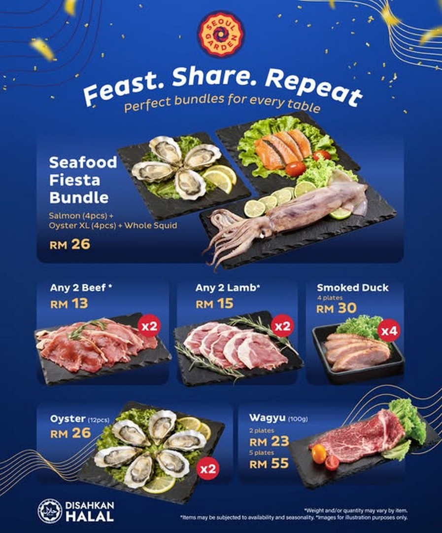 Seoul-Garden-Malaysia-New-A-La-Carte-Bundles-Promotion 9 October 2026 onwards: Seoul Garden Malaysia: New A La Carte Bundles Promotion Featuring Wagyu, Fresh Oysters, Smoked Duck, Lamb, Beef and Seafood Fiesta at All Outlets