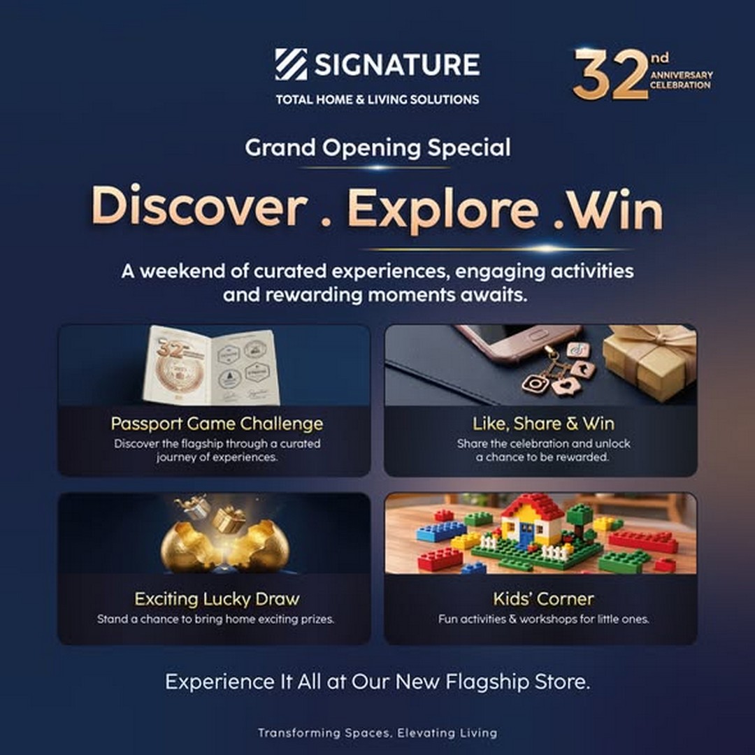 Signature-Malaysia-Grand-Opening-Promotion-1 24–25 October 2026: Signature Malaysia Grand Opening Promotion – Win Prizes Worth RM38,888 at Signature Flagship Store, Damansara Furnishing Centre