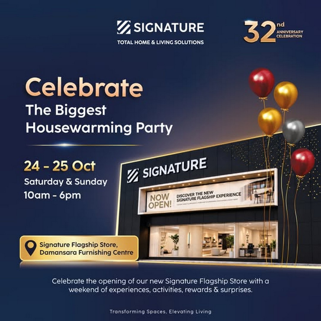 Signature-Malaysia-Grand-Opening-Promotion 24–25 October 2026: Signature Malaysia Grand Opening Promotion – Win Prizes Worth RM38,888 at Signature Flagship Store, Damansara Furnishing Centre