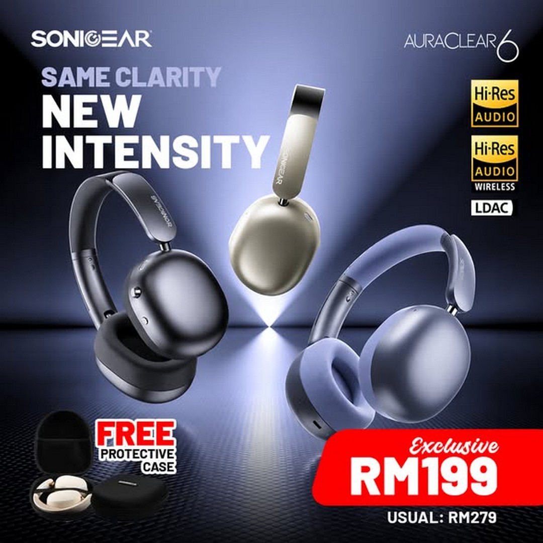 SonicGear-Malaysia-AuraClear-6-Audio-Promotion 9 October 2026 onwards: SonicGear Malaysia: AuraClear 6 Audio Promotion – Enjoy RM80 Savings and Get a FREE Protective Case