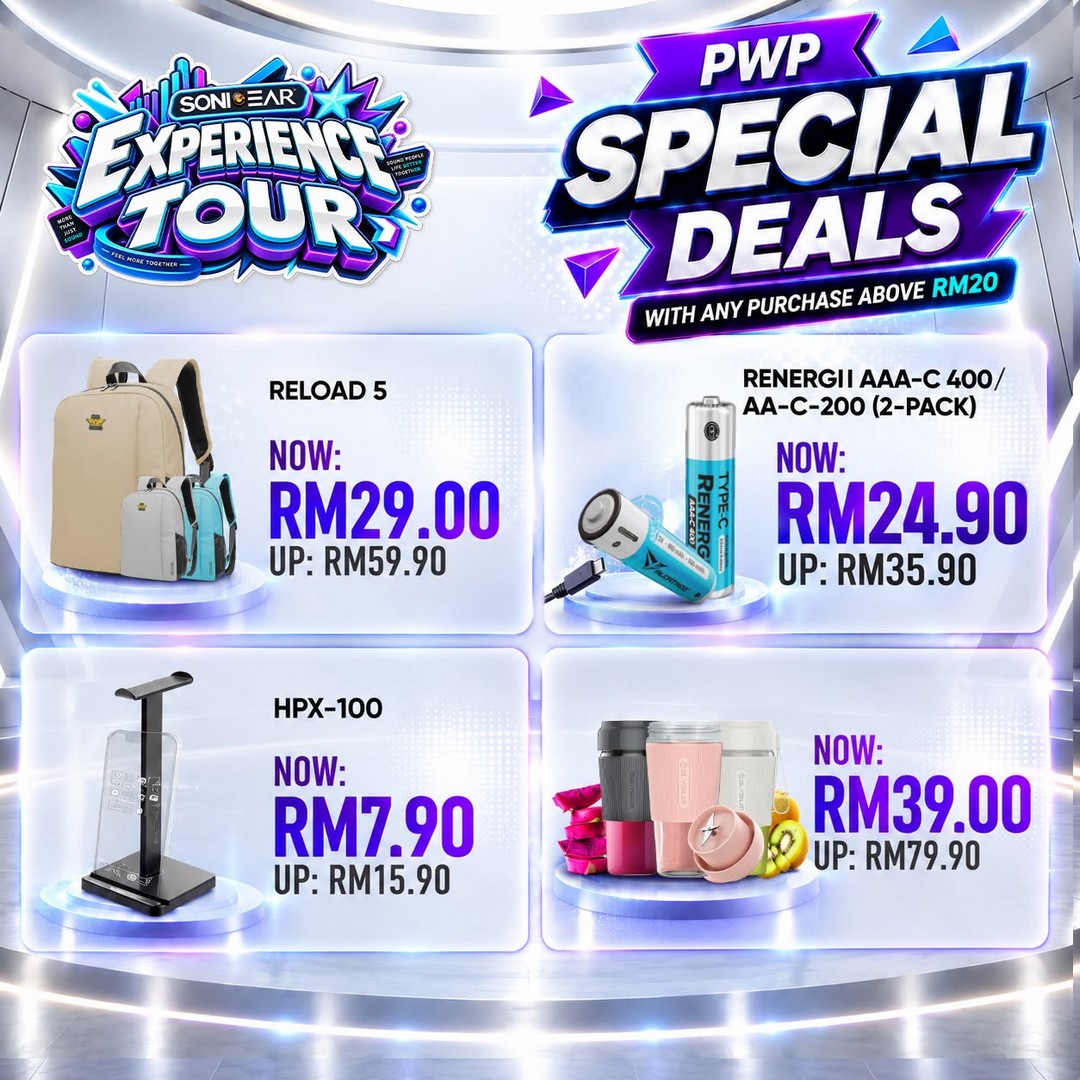 SonicGear-Malaysia-Experience-Tour-Roadshow-2026-Promotion-4 22 October–8 November 2026: SonicGear Malaysia Experience Tour Roadshow 2026 Promotion at AEON IOI City Mall with Up to 50% Rebate, Free Gifts and Lucky Spin